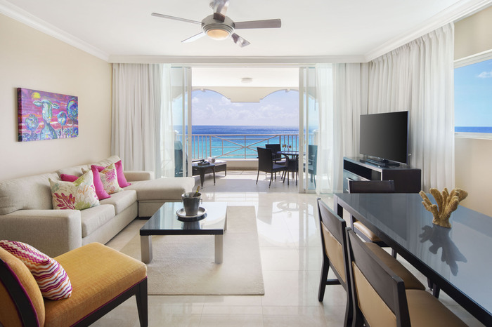 Concierge Collection Living Room View – 2 Bed Ocean Front